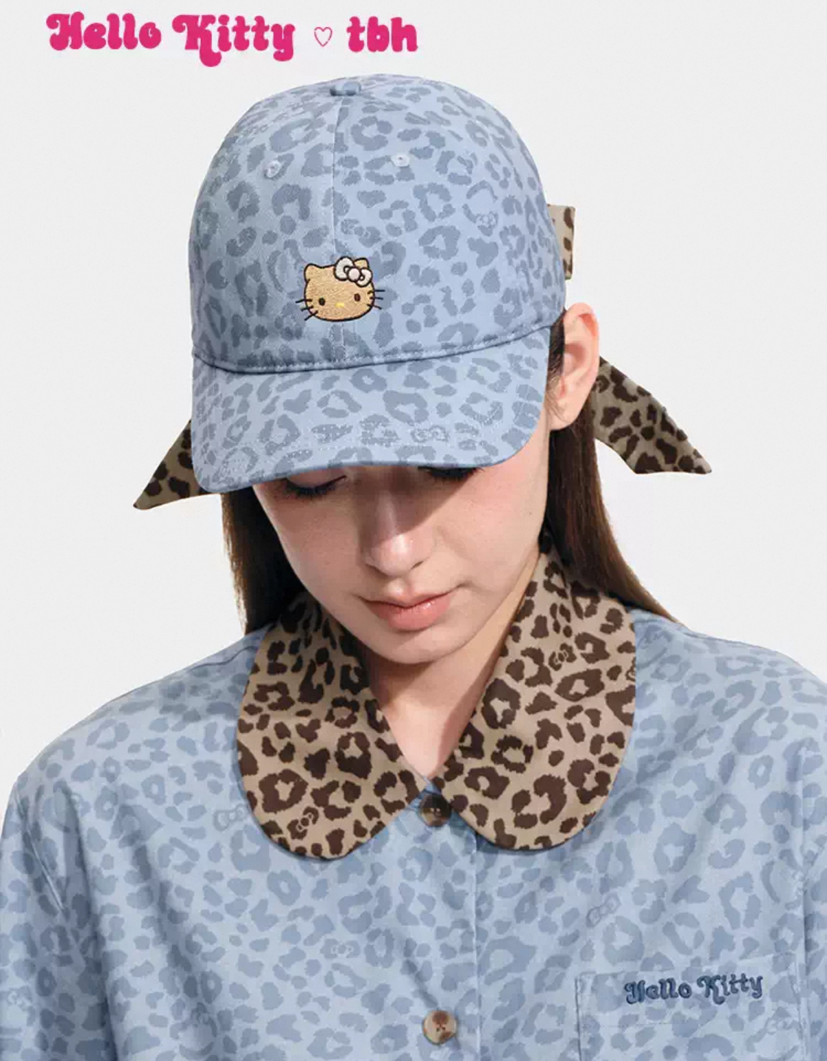 Hello Kitty x TBH 夏日黑皮系列 蝴蝶結綁帶 豹紋 棒球帽 鴨舌帽 凱蒂貓 宋雨琦代言/預購
