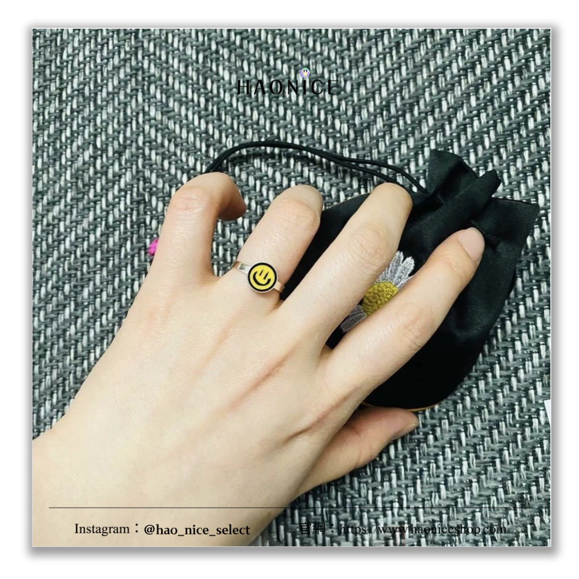 【HAO NICE】100%韓國正品🇰🇷 PEACEMINUSONE權志龍GD周邊🔥經典logo笑臉 戒指 指環