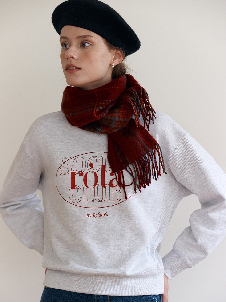 ROLAROLA OUTLINE LOGO SWEATSHIRT