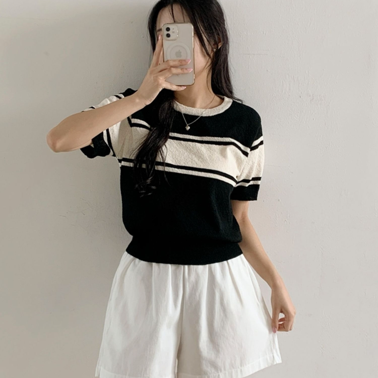 THankus 情侶針織裝｜短版上衣四色展示