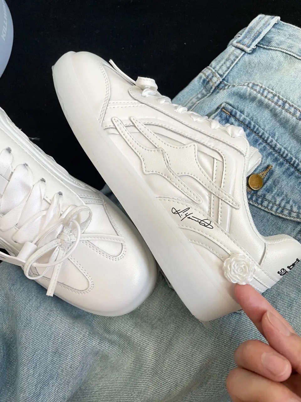 KILLWINNER 白月光 珠光 芭蕾風 蝴蝶結 皮革 IVE 安兪真同款 女鞋 / 預購