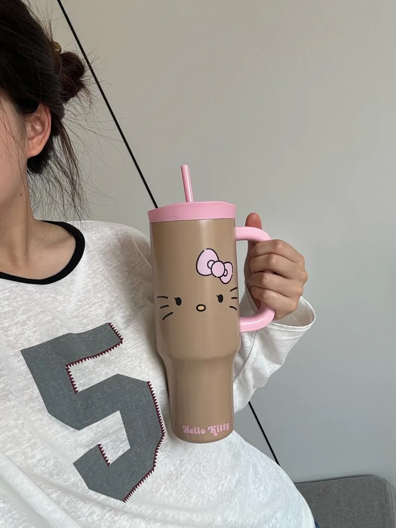 HELLO KITTY x TBH 曬黑系列 巨無霸保溫杯 冰霸杯