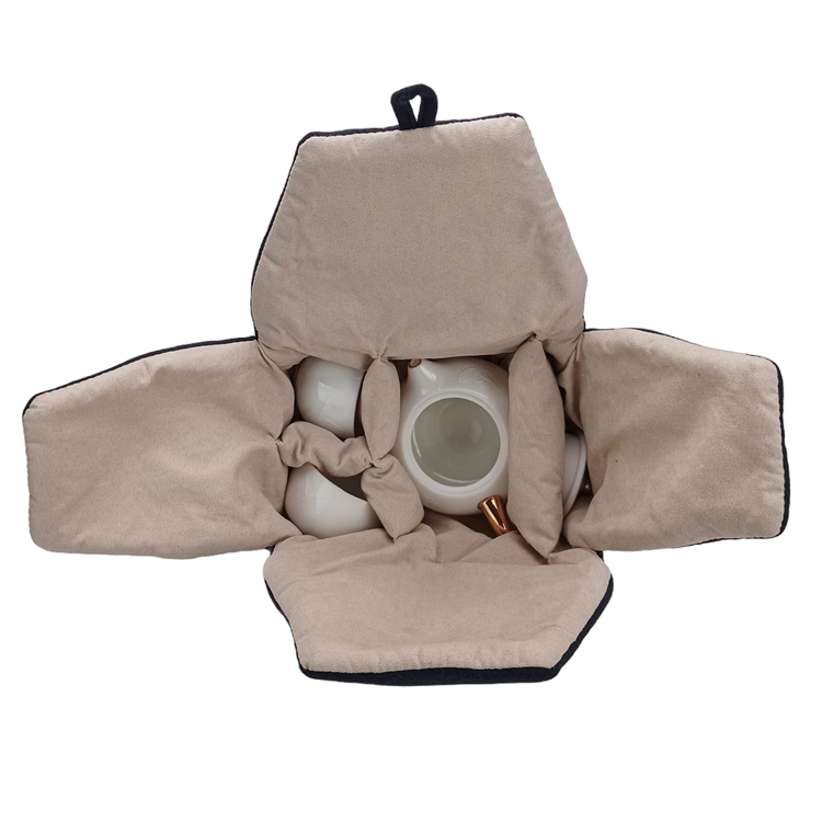 鹿港窯禮品館｜漢白玉精瓷隱雕蝶戀茶具組｜雅緻蝶影 典藏收納盒