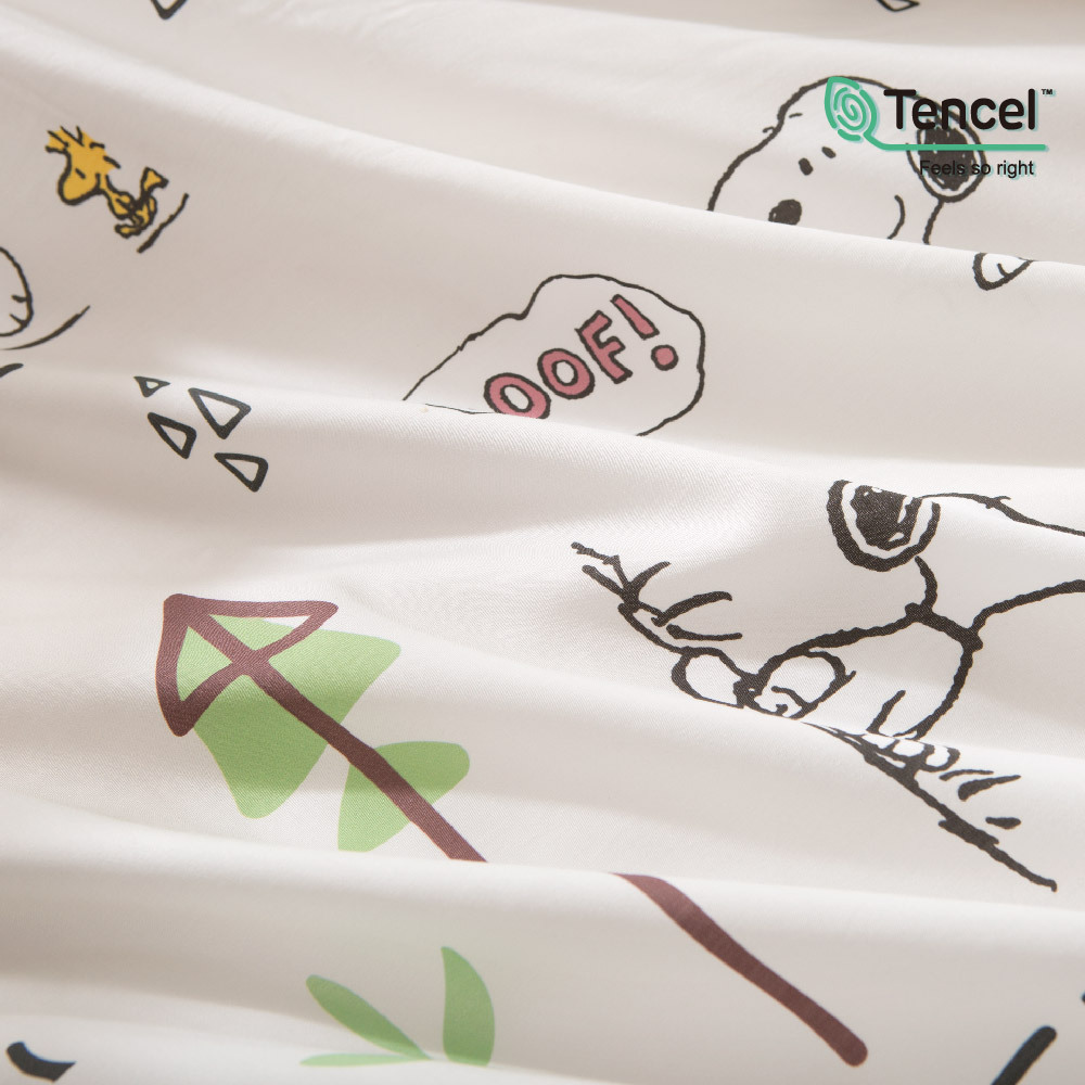 SNOOPY床包組 | 50支天絲 | SN508 森林泡泡