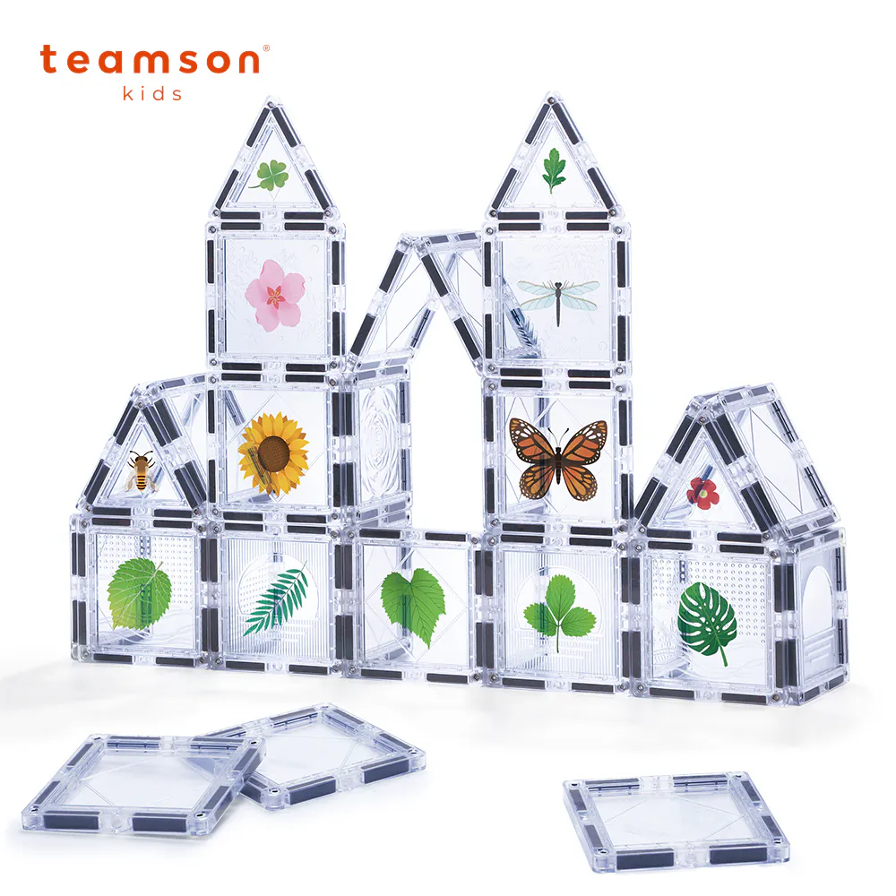 【美國 Teamson】自然奇幻貼紙探險磁力片組35psc
