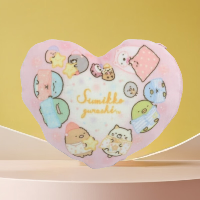 角落生物 多用化妝袋-散纸包-心(日本直送)