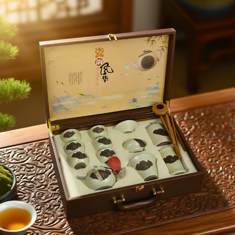 中國汝瓷泡茶組－天青之藝