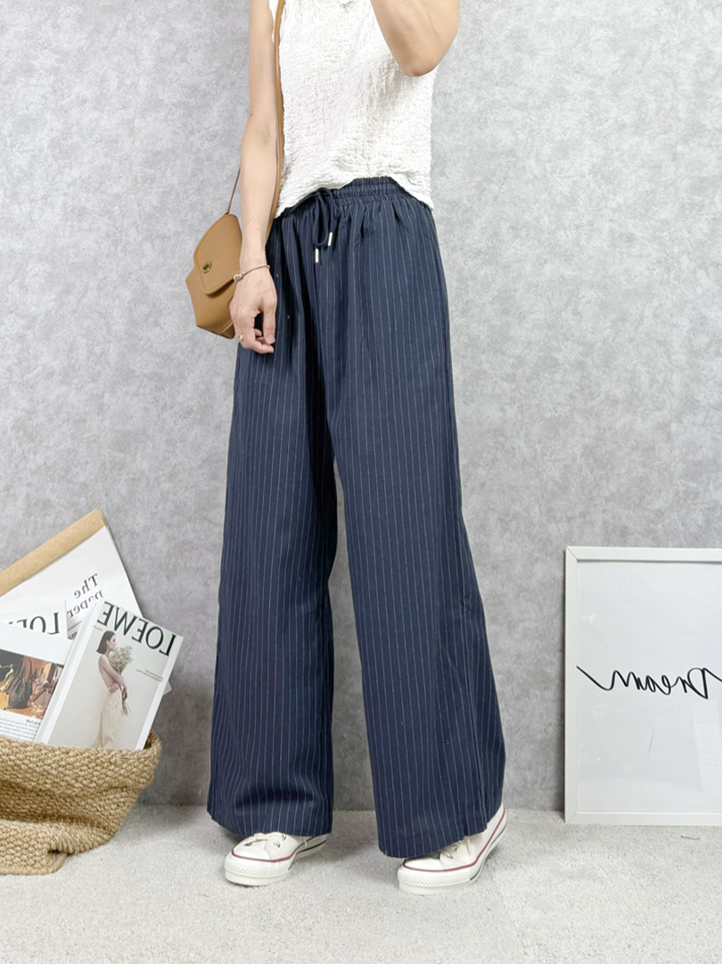 優雅的秋款輕鬆棉麻寬褲 ⚡️搶購中⚡️