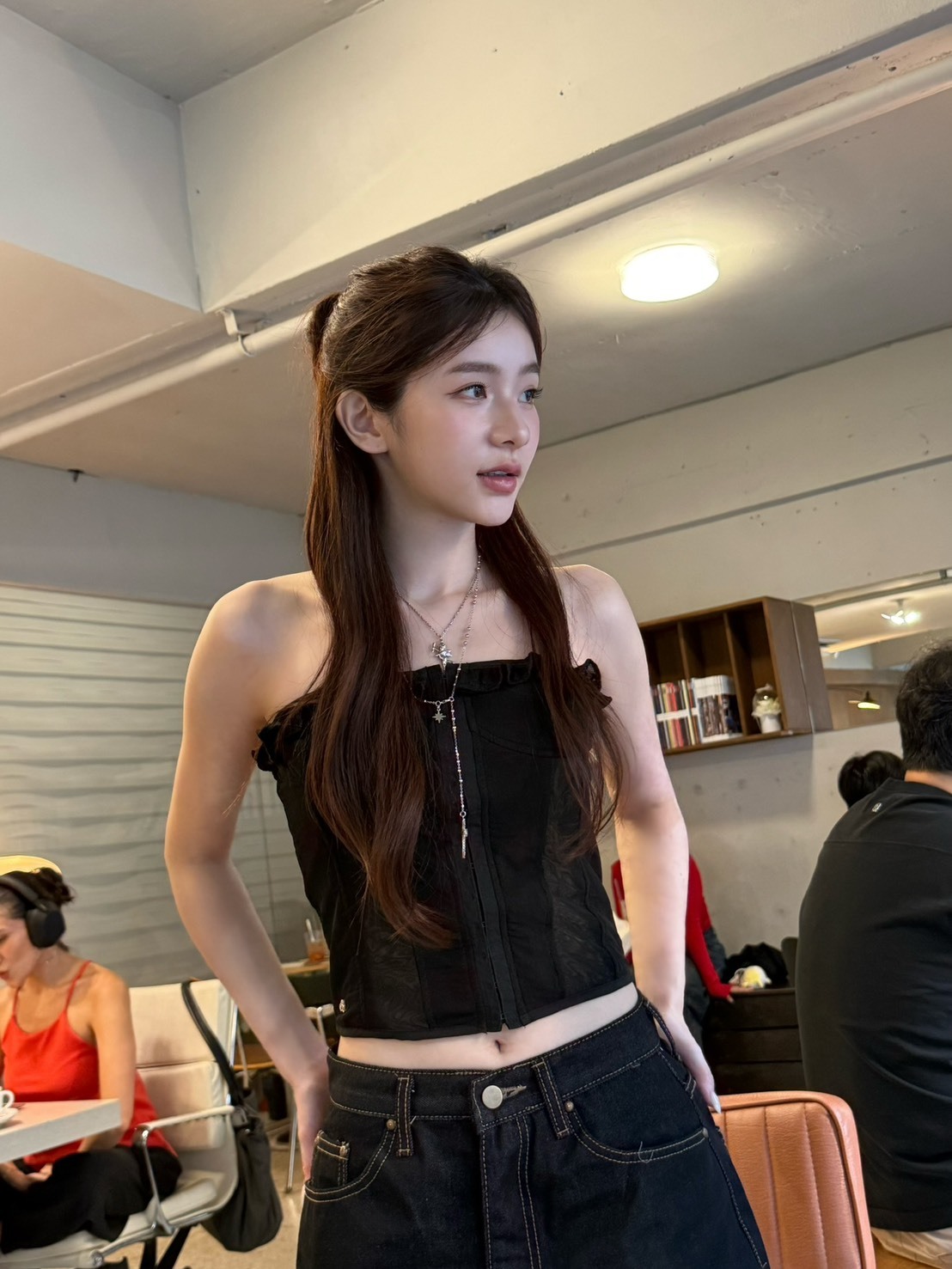 現貨! 9.amez project Lace Nior vest 蕾絲高級馬甲 (black)