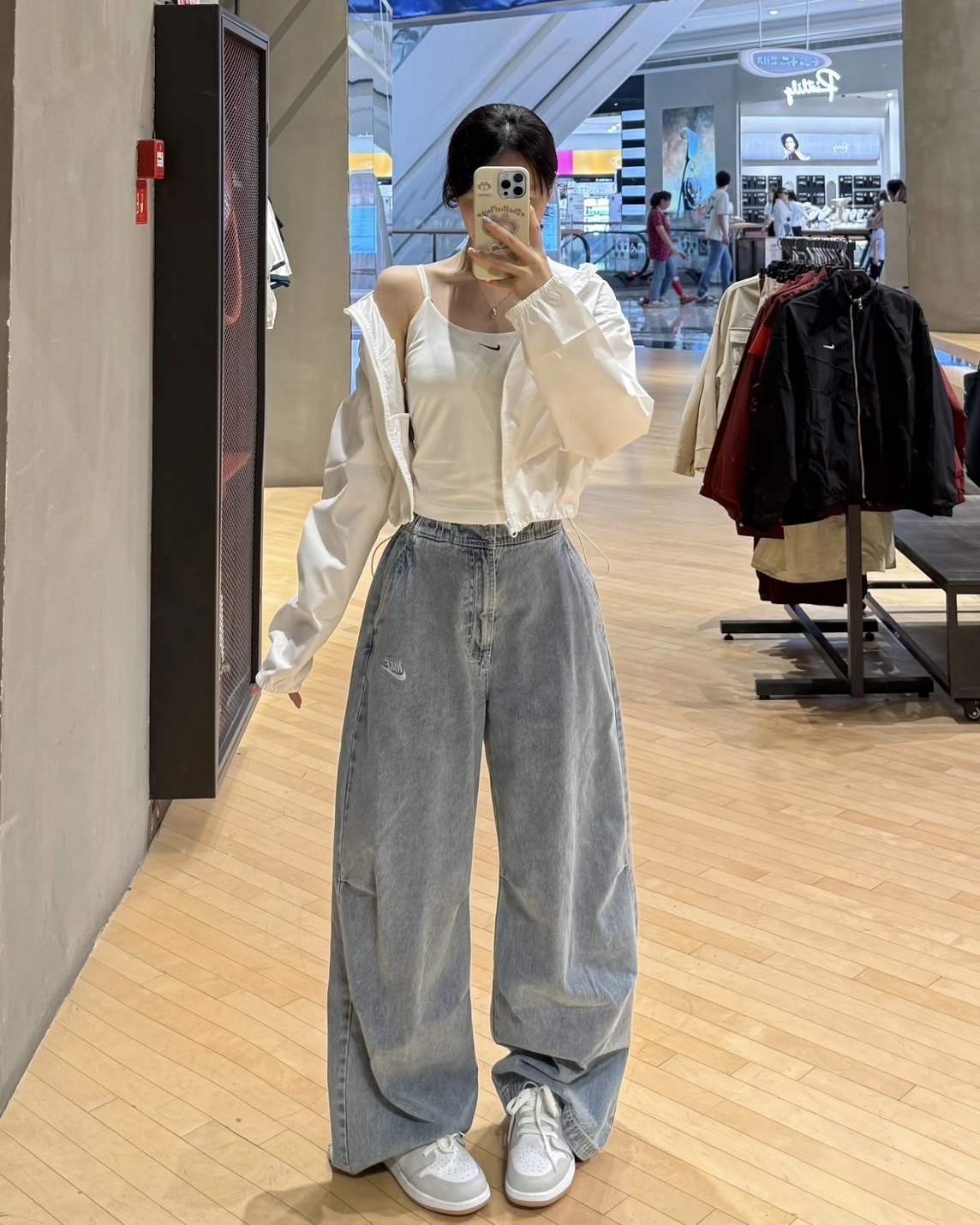 <國外限定>Nike Sportswear 牛仔 彎刀褲 寬褲