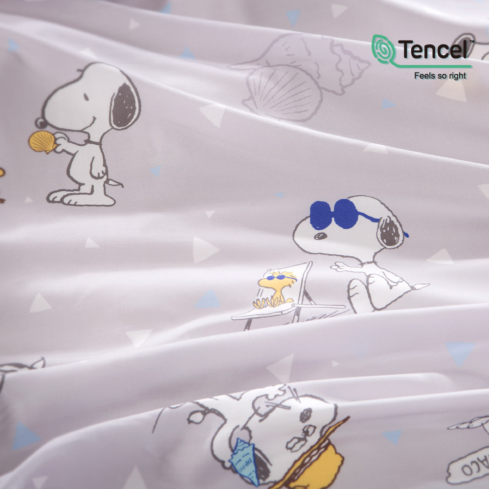 SNOOPY床包組 | 50支天絲 | SN506 沙灘派對