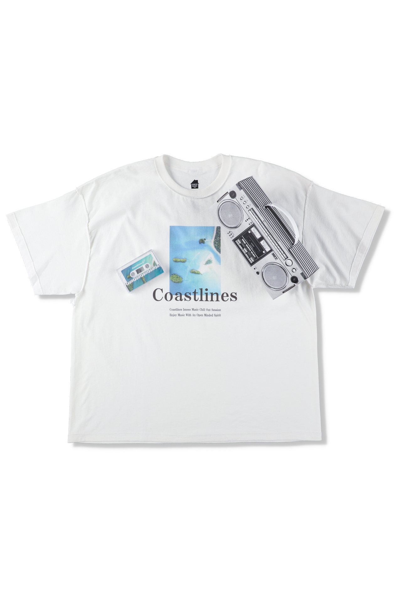 IS-NESS COASTLINES T-SHIRT with cassette tape