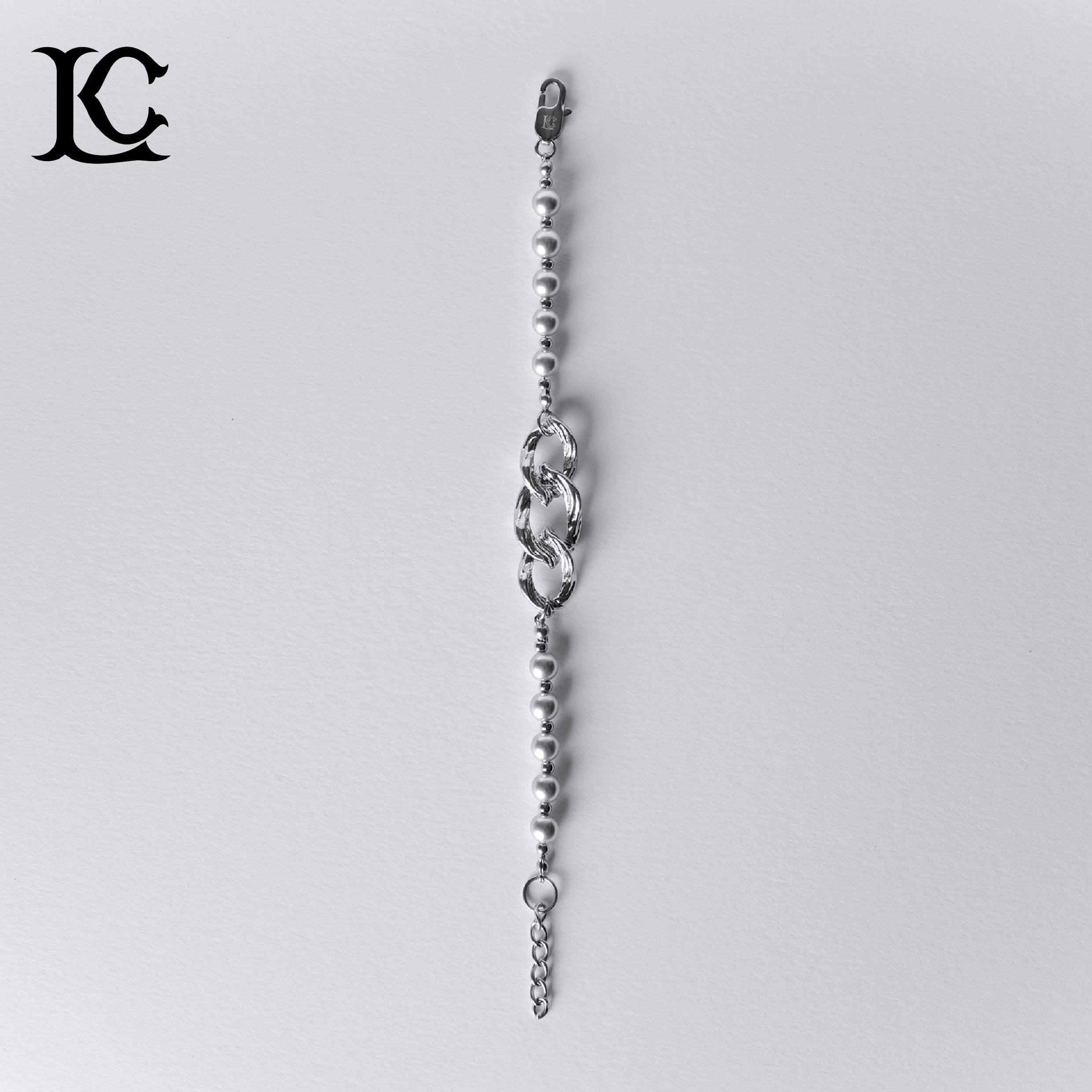 Liam Conner Splicing Cuban Bracelet 珍珠古巴手鍊