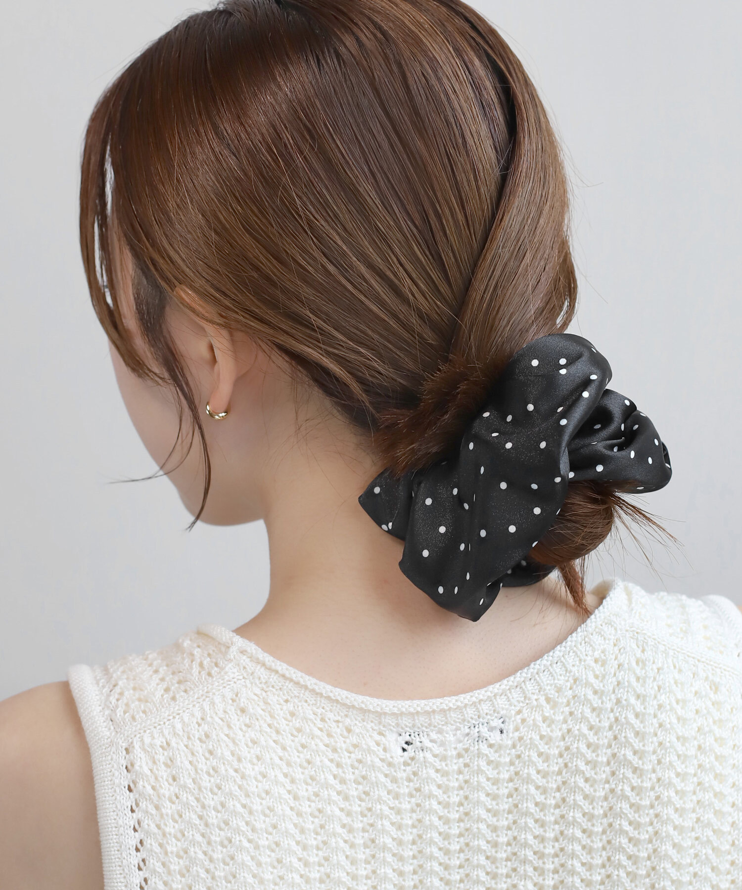 [連線優惠]ANEMONE 圓點緞帶髮帶