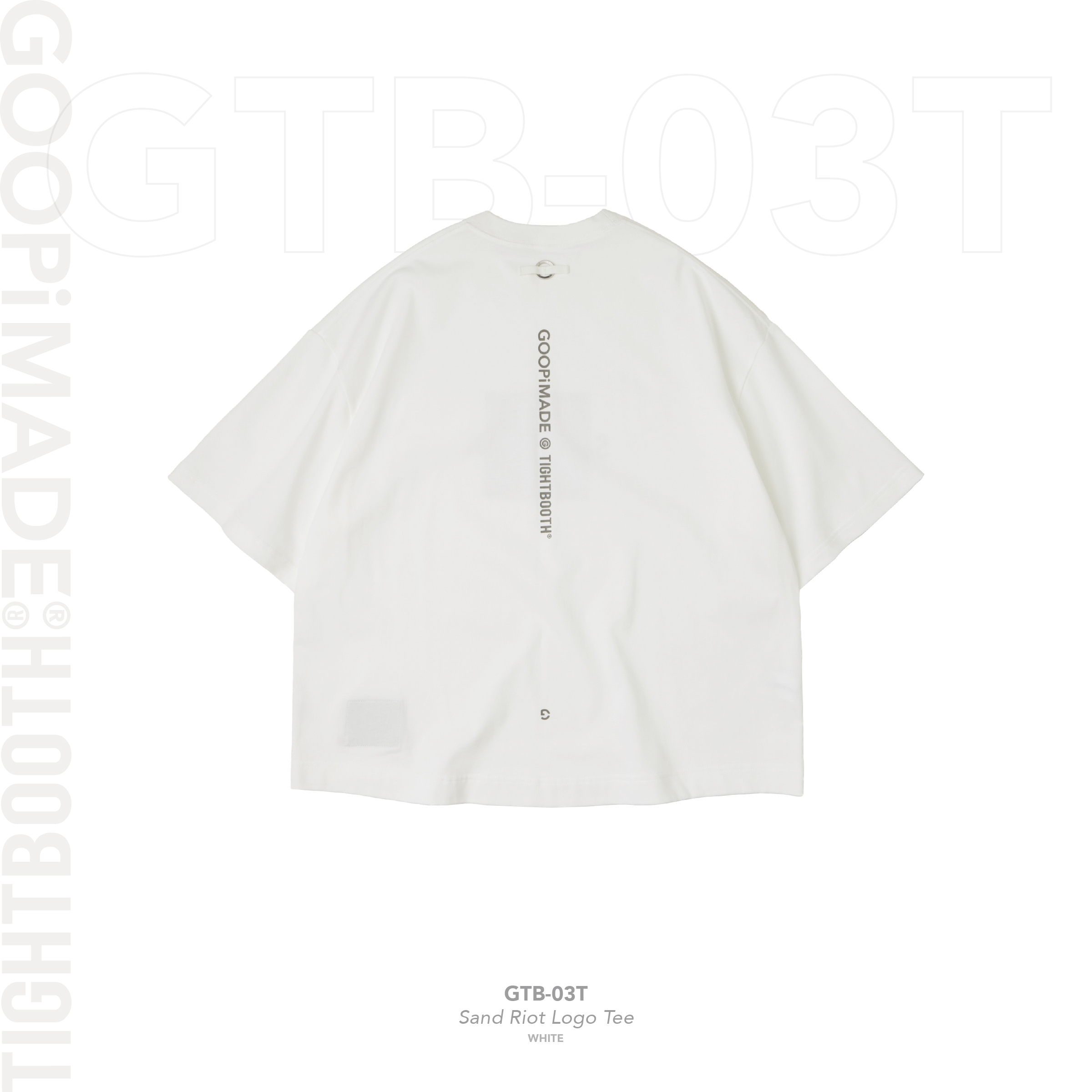GTB-03T” Sand Riot Logo Tee - White