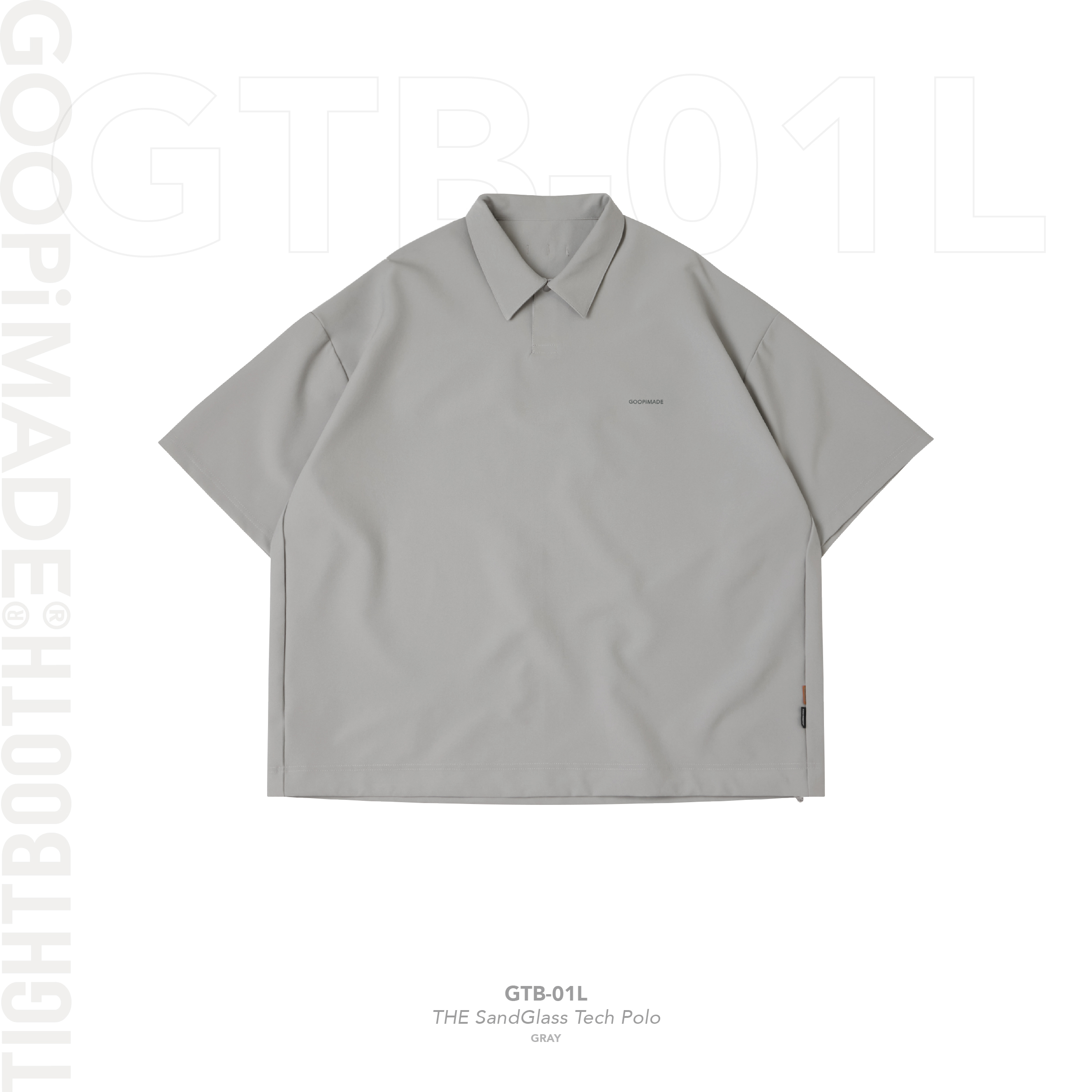 GTB-01L” THE SandGlass Tech Polo - Gray