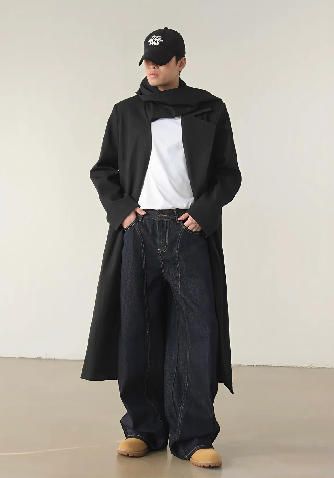 男女可穿 超挺版 微彎刀 單寧 牛仔 長褲