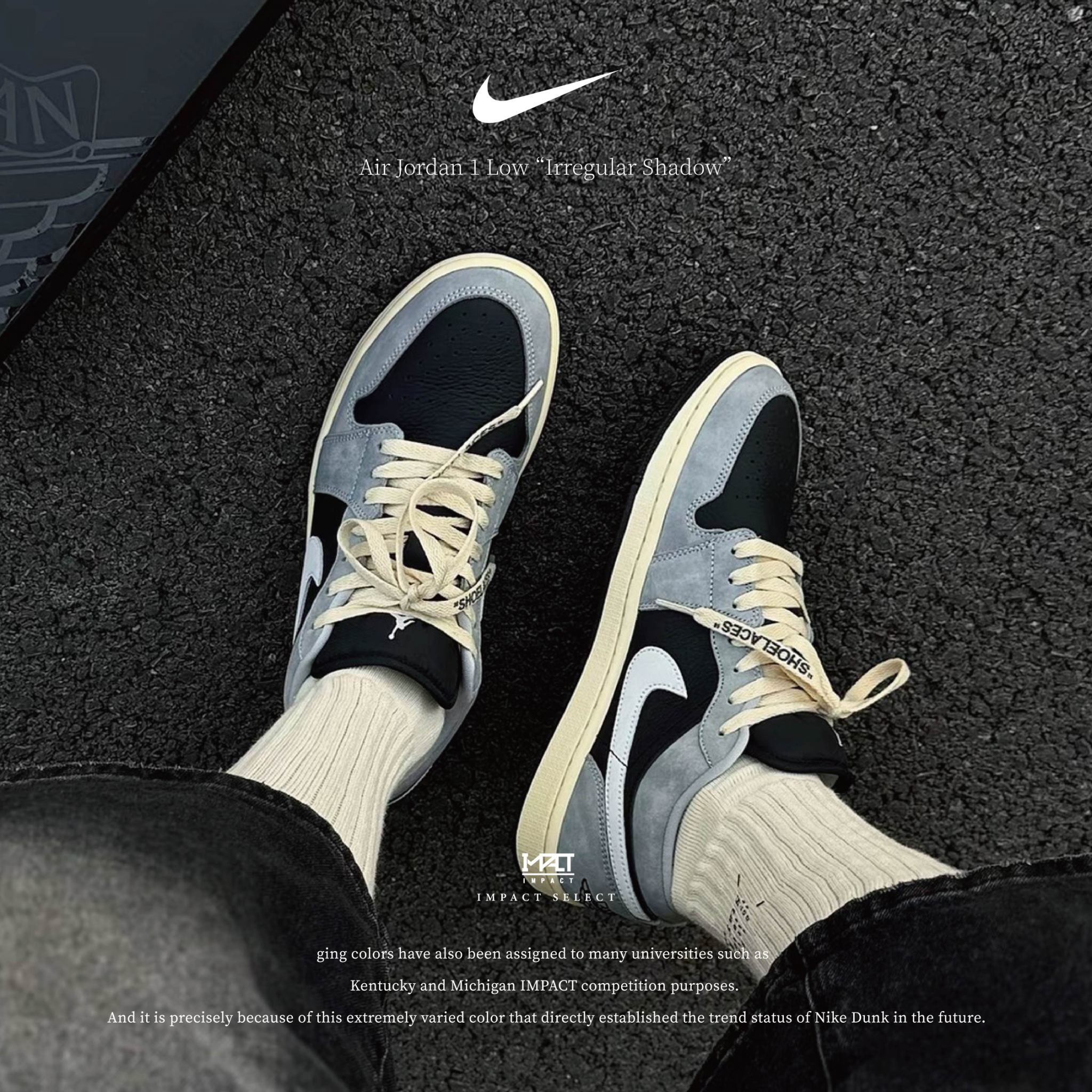 Air Jordan 1 Low "Light Smoke Grey" 淺煙灰 宮二和也同款 HQ2010-012