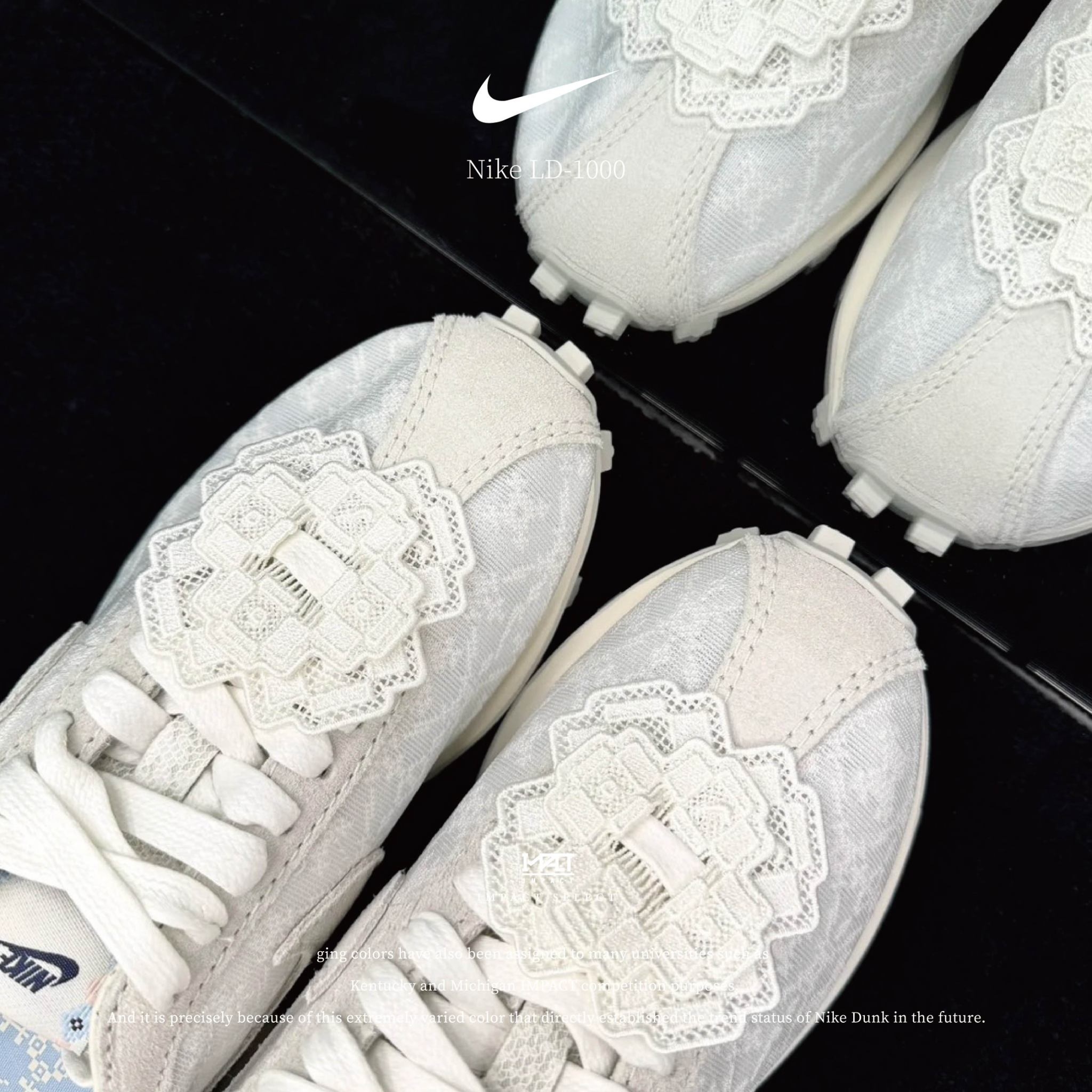 Nike LD-1000 Soft Pearl 蕾絲 宮廷 女款 休閒鞋 IH7345-001