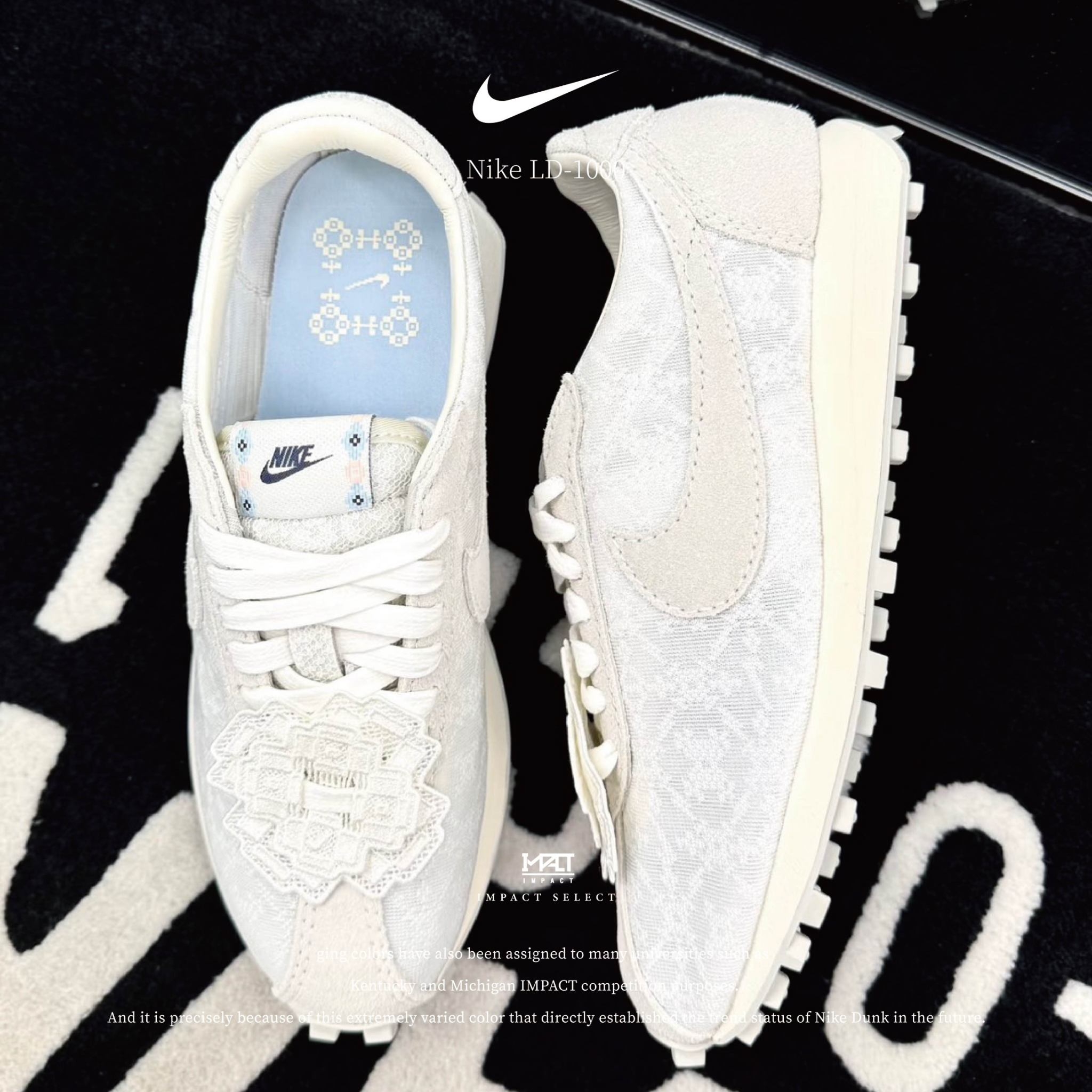 Nike LD-1000 Soft Pearl 蕾絲 宮廷 女款 休閒鞋 IH7345-001