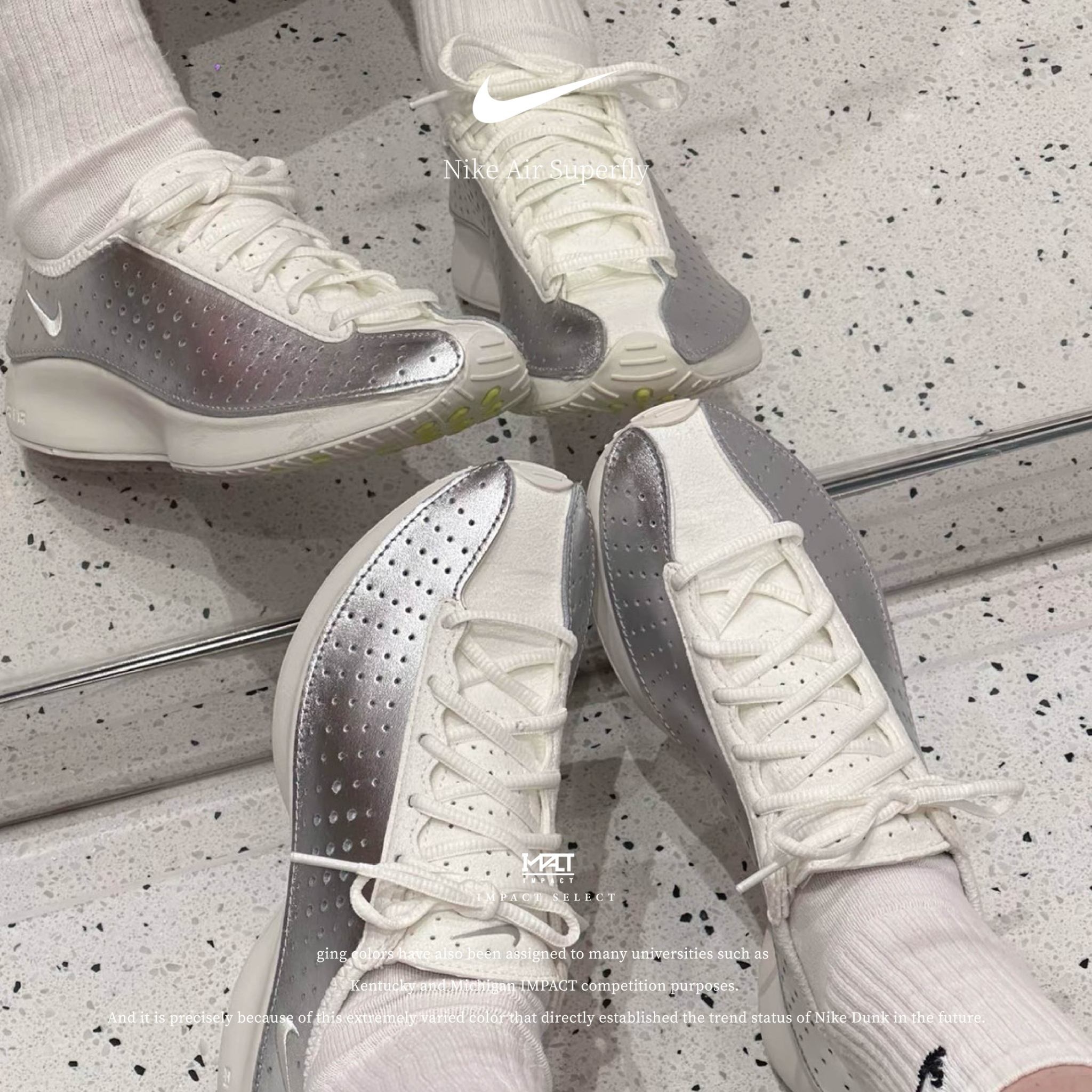 Nike W AIR SUPERFLY  液態金屬銀白 千禧年復刻慢跑鞋 運動鞋 IB5824-100