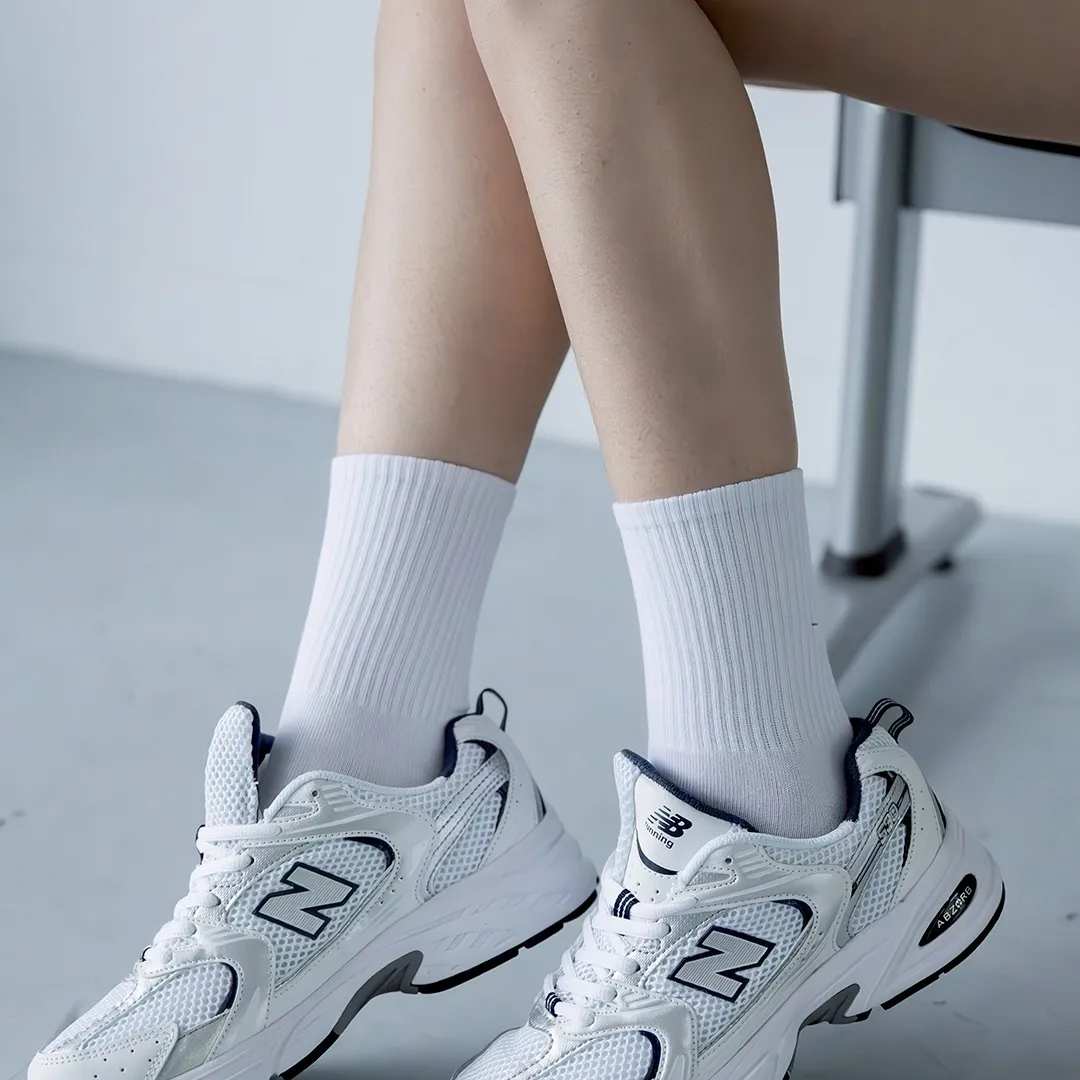 兩色 素面 百搭 長襪 襪子