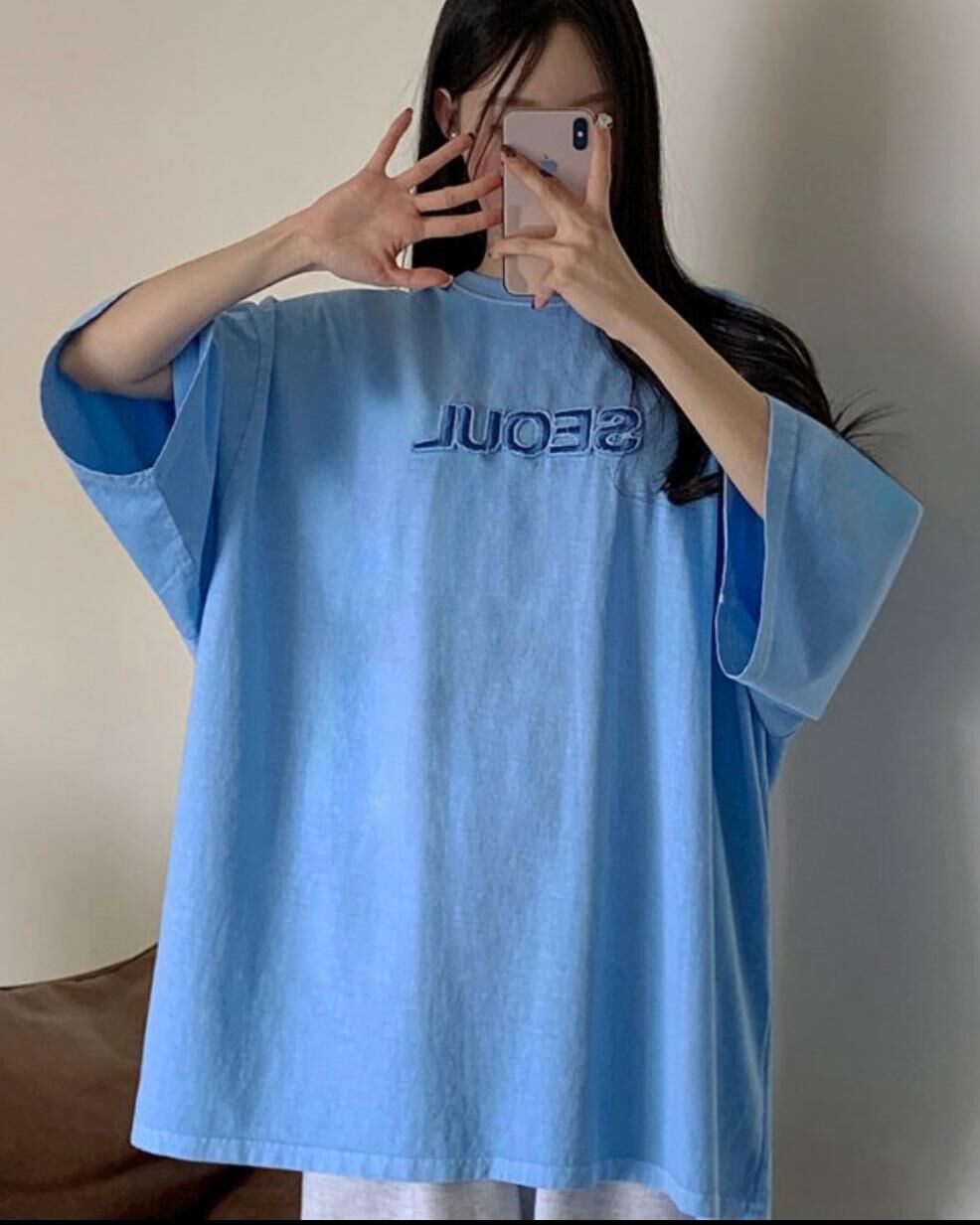 OverSize洗水英文字短袖Tee MB-014T