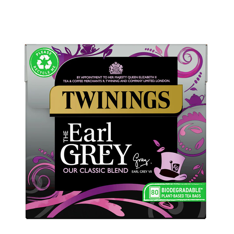 【英國直送】Twinings Earl Grey Tea 伯爵紅茶包 (80 茶包)