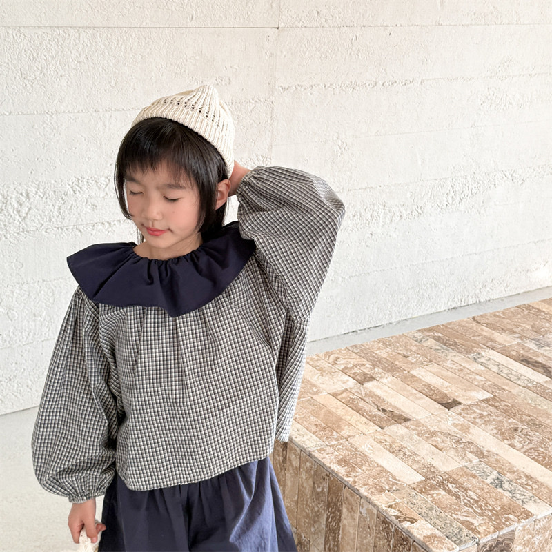 水洗棉娃娃袖上衣