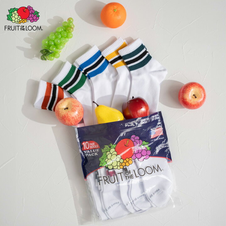 JP FRUIT OF THE LOOM 套裝襪 （1 包10對）Mens Size (P8 JP360)