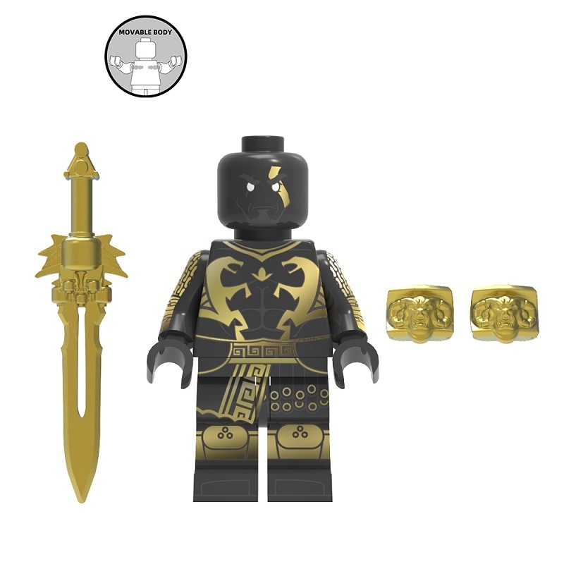 God of war armored kratos Custom Minifigures Fit Lego FT18