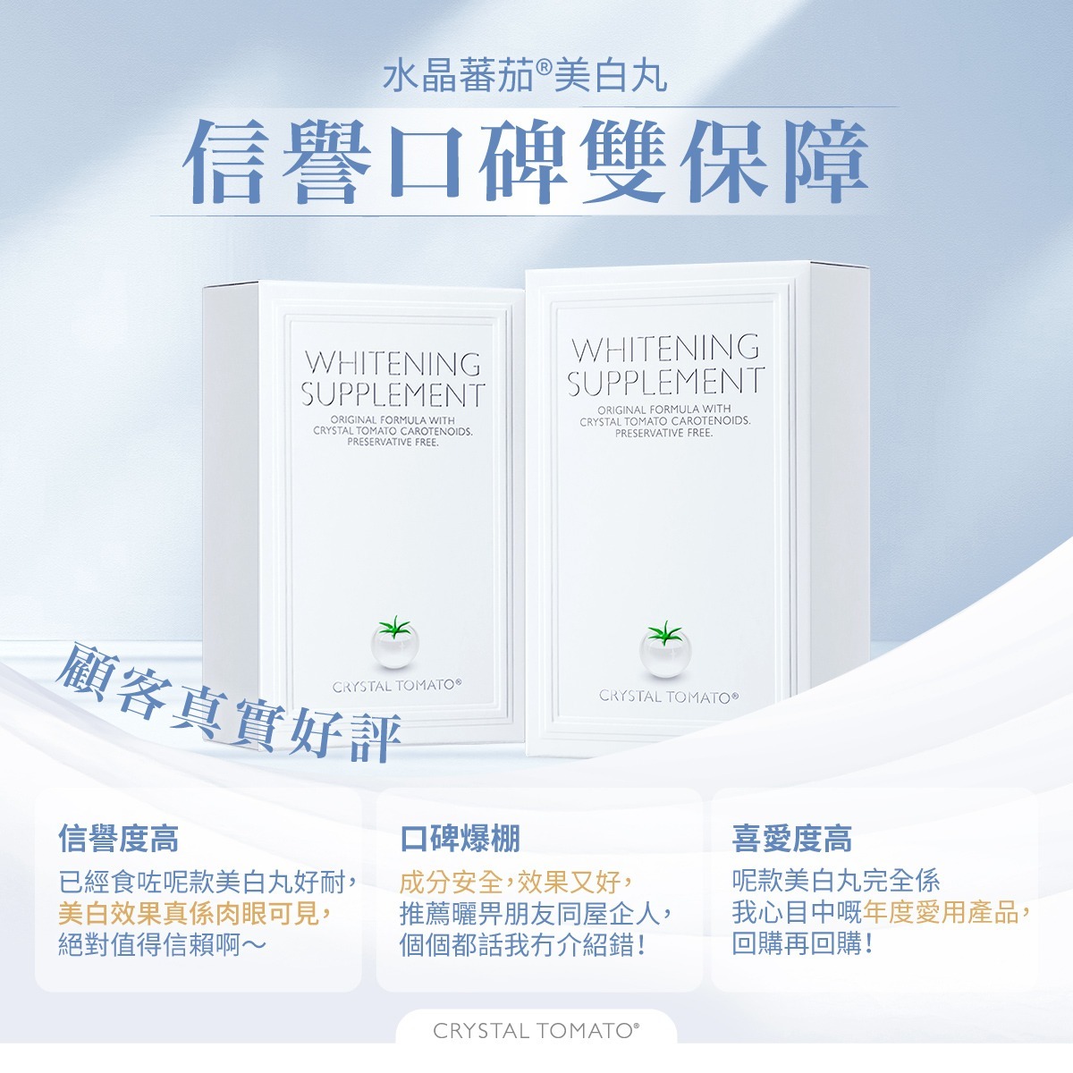 【⏱️ 限時優惠】 Crystal Tomato®水晶蕃茄®美白丸
