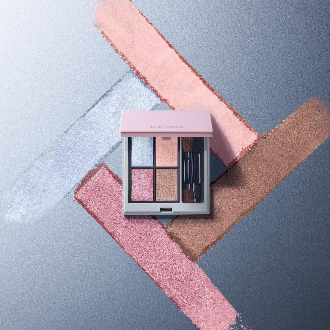 [限定] ETVOS Mineral Classy Shadow Quiet Glam FW 2025 礦物4色眼影彩盤