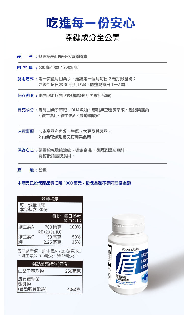 小藍盾的關鍵成分公開