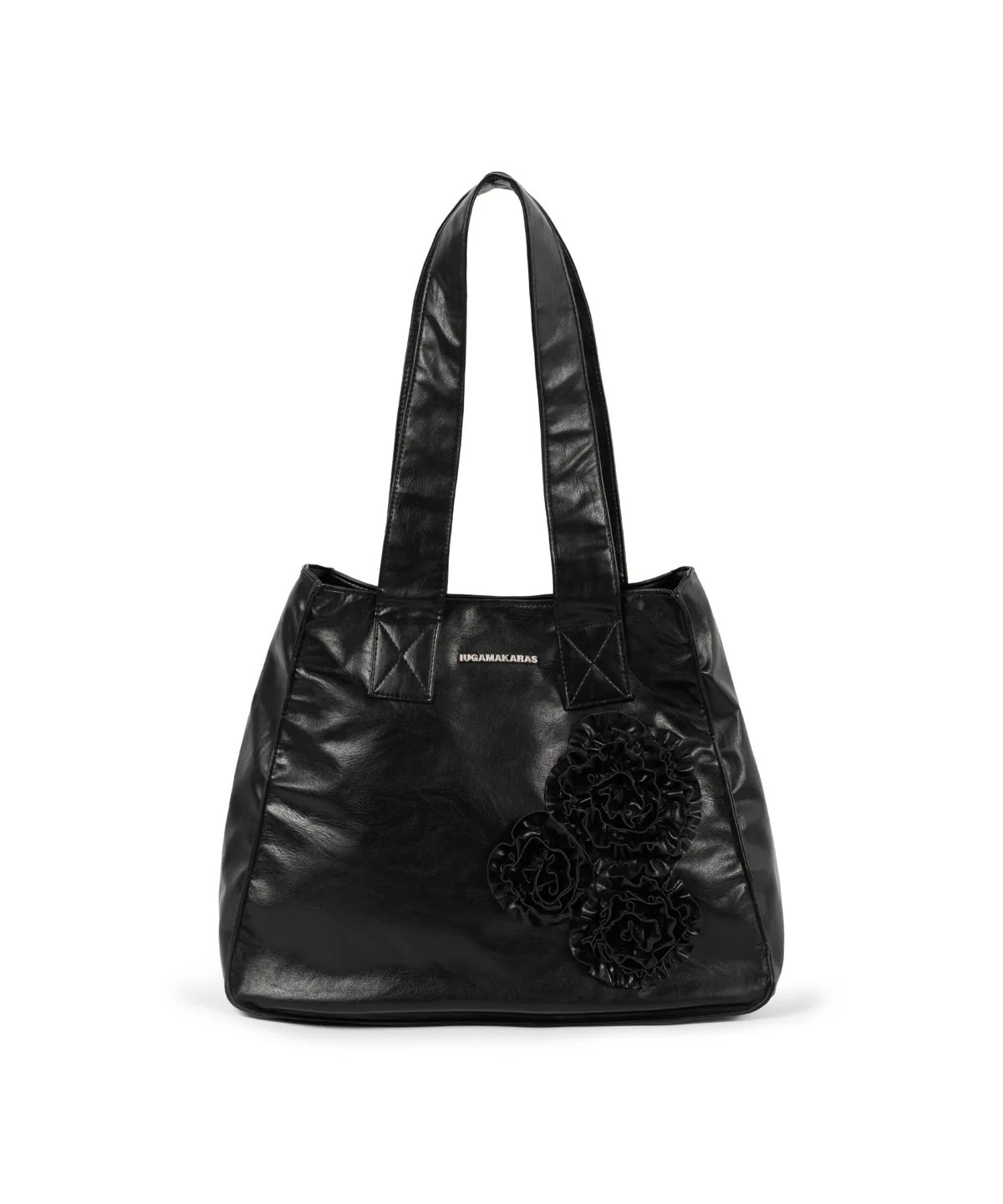 IUGAMAKARAS Flowers Leather Shoulder Bag