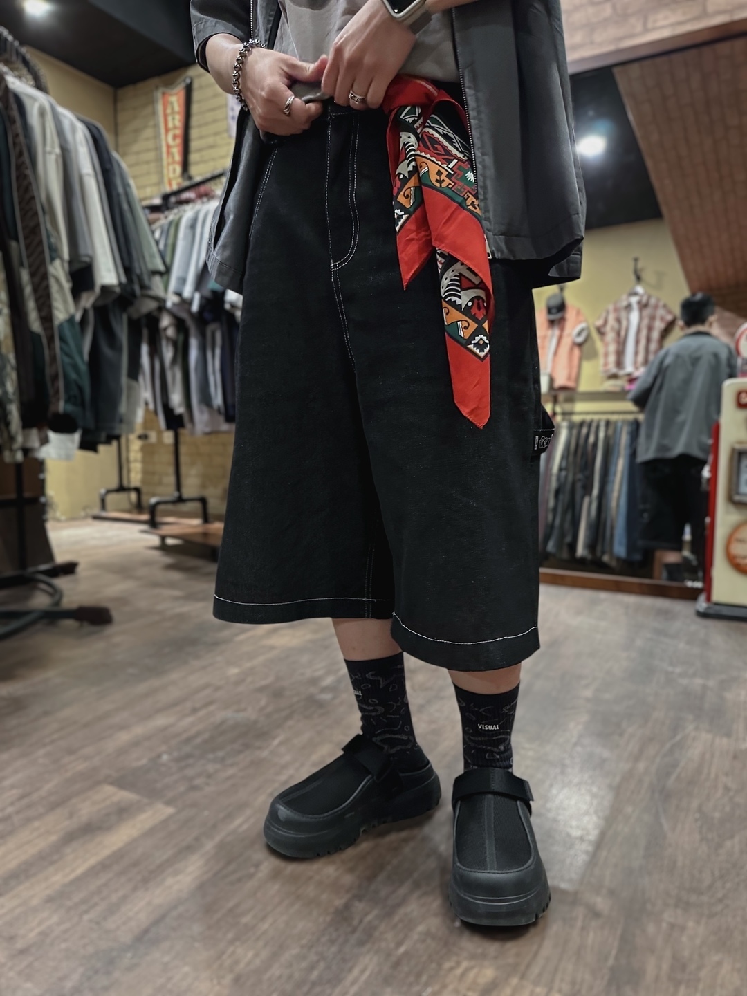 【日貨】民族圖騰復古方巾