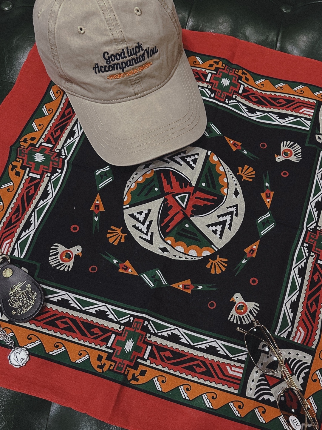 【日貨】民族圖騰復古方巾