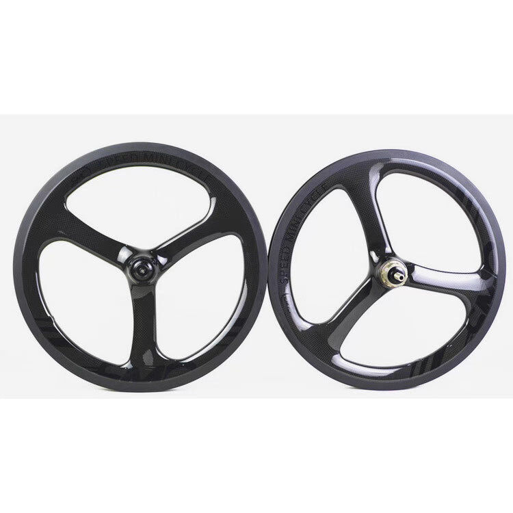 SMC 碳纖維三刀碟煞 349小輪車輪組