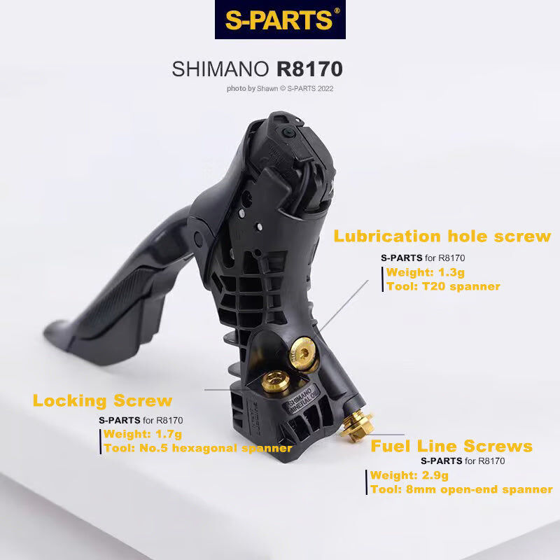 S-PARTS Road Bike Drivetrain Titanium Screw Kit Adaptation for SHIMANO