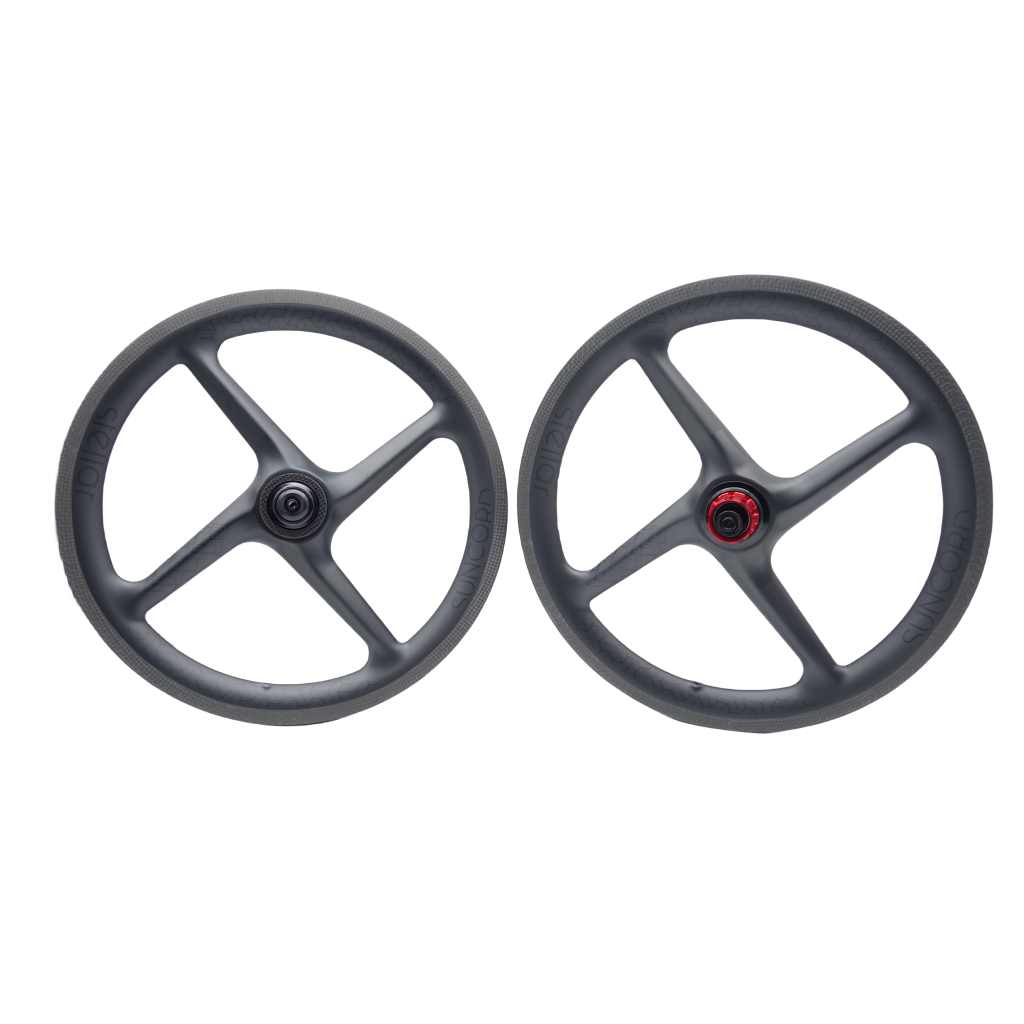 Suncord 349 full carbon Four-Spoke wheel for Brompton Bicycle