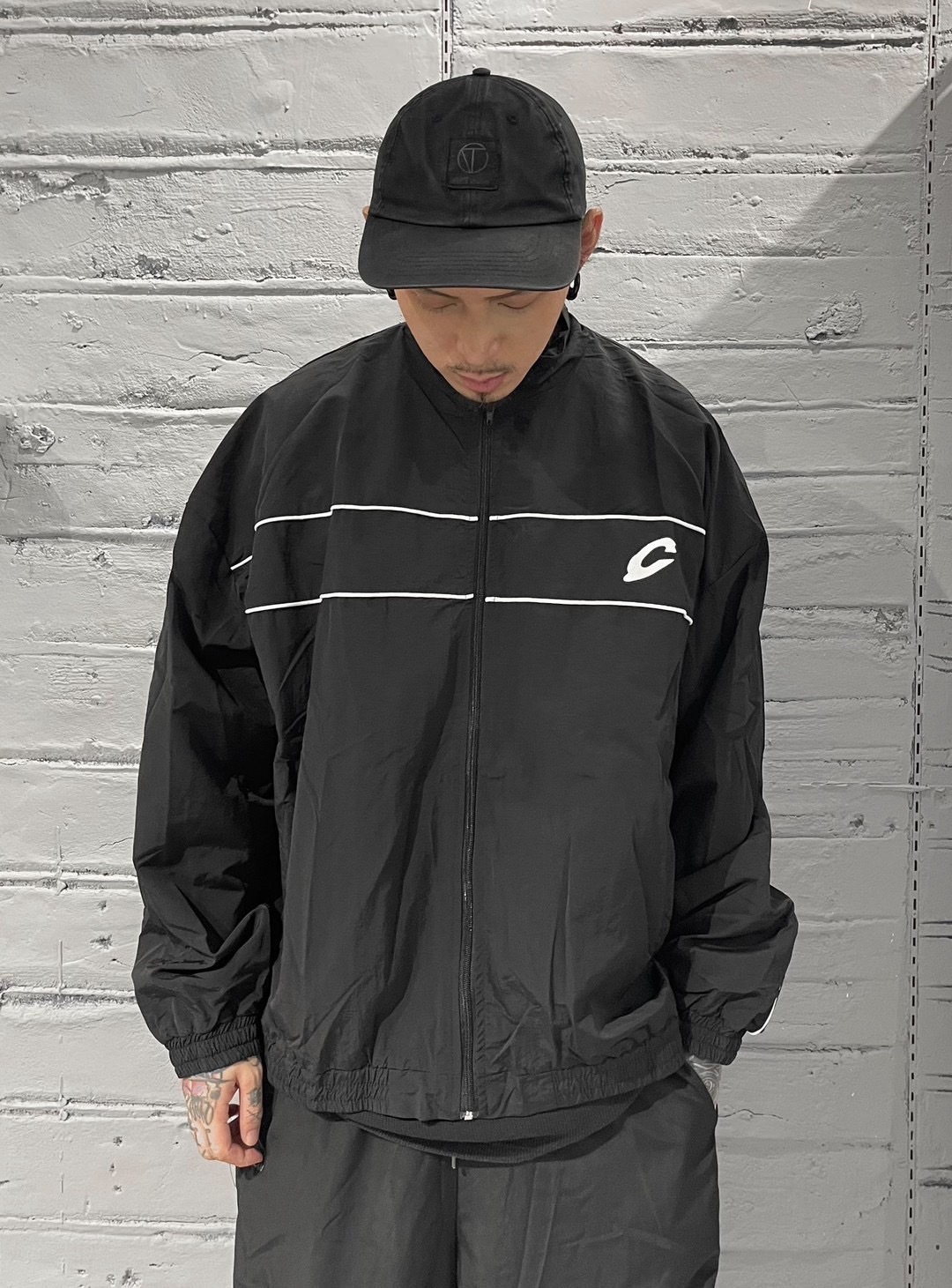 (GOAL) C字 尼龍外套 線條 折線 風衣外套 98221