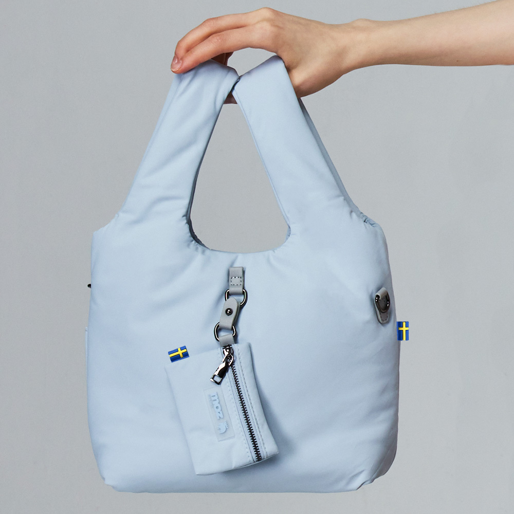 moz瑞典 駝鹿 雲朵 菜籃包(霜藍)M