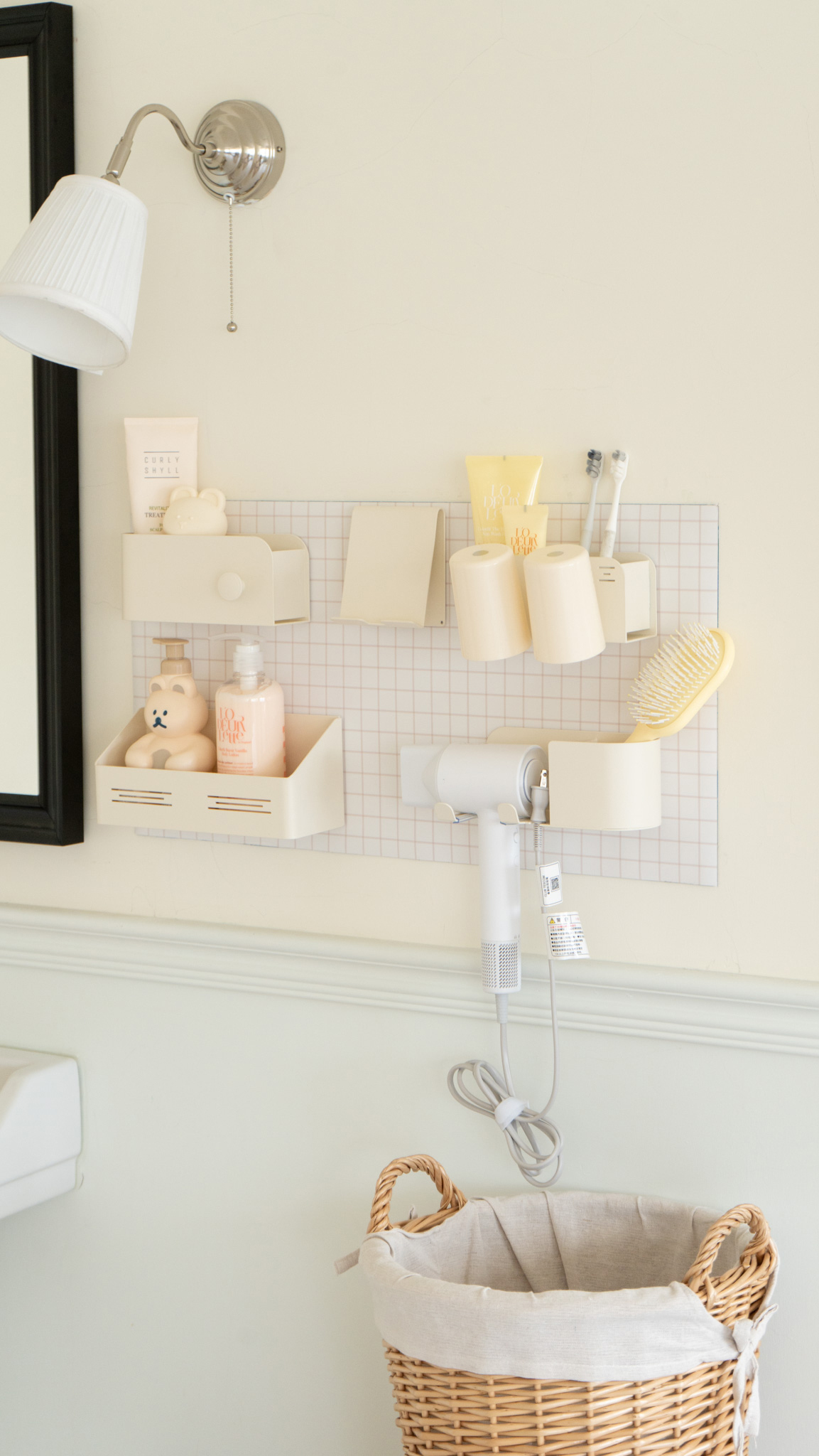 〔38x70cm〕引磁布& 磁吸收納配件〔收納新革命-浴室系列〕