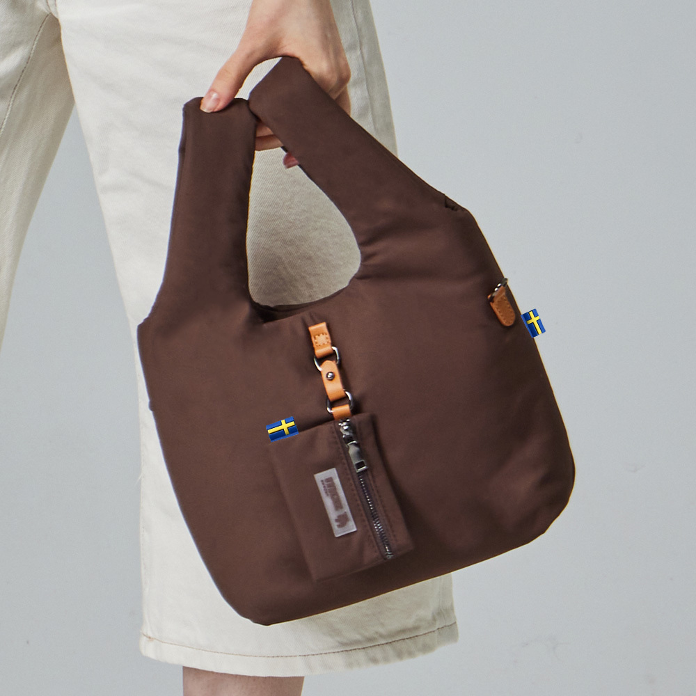 moz瑞典 駝鹿 雲朵 菜籃包(榛果棕)M