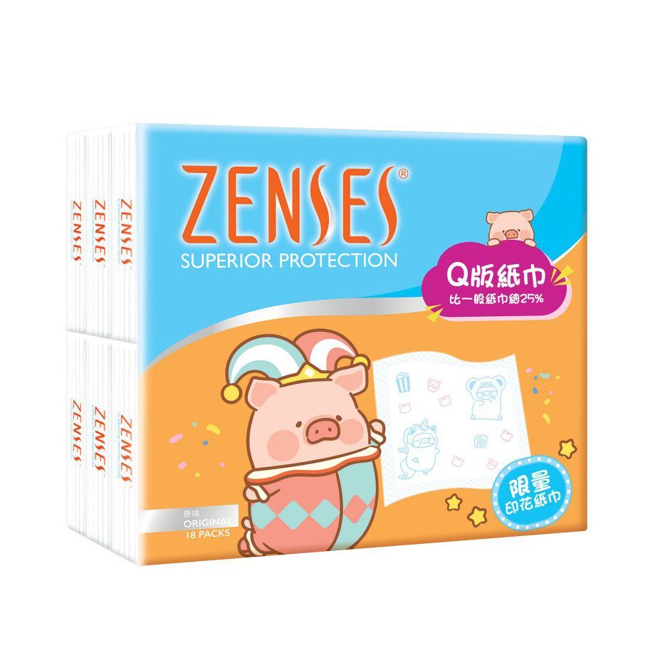 倩絲 - 罐頭豬PuPu Q版迷你紙手巾 18包