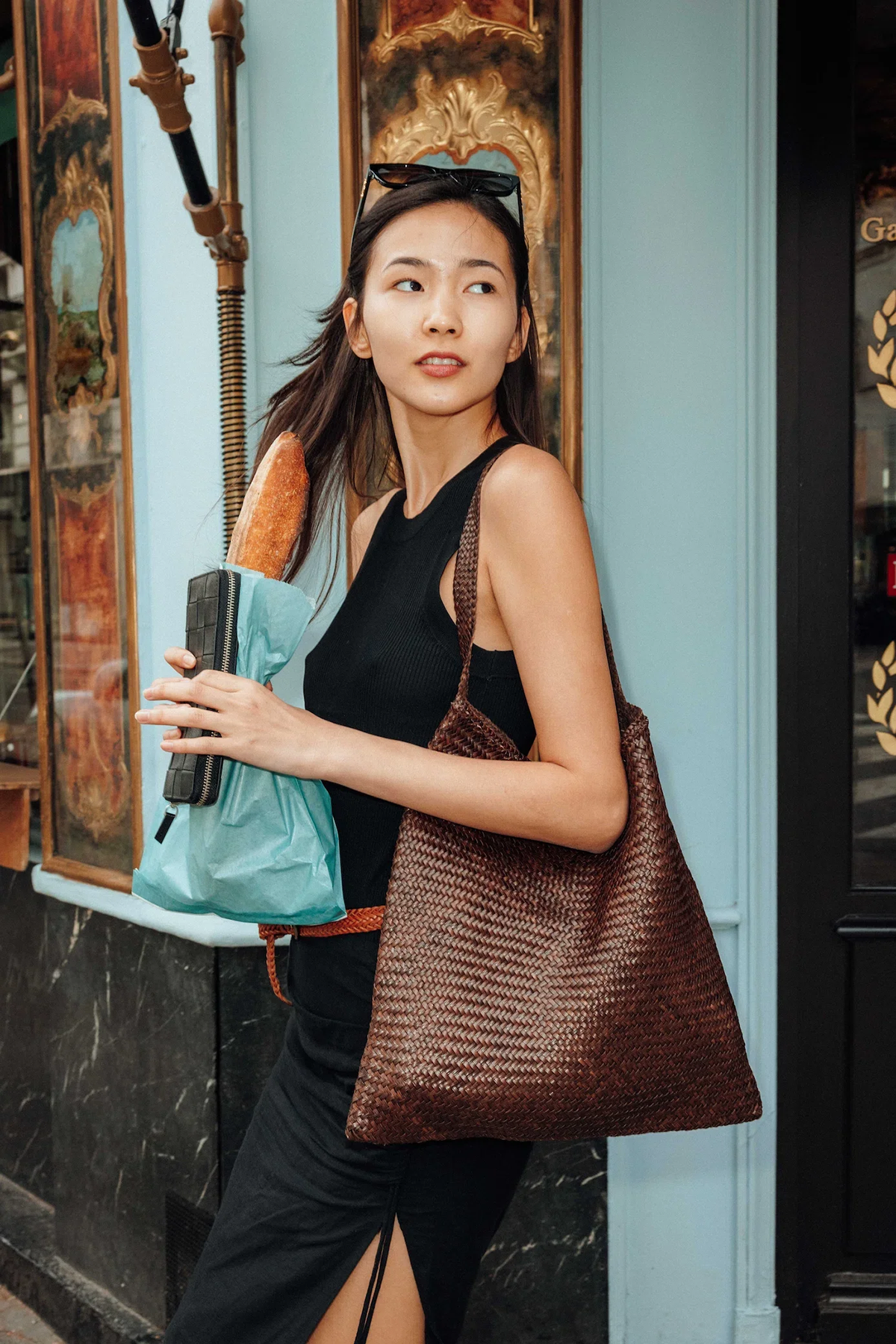 【預購】8848 ARS TOTE 皮革編織包 / DK.BROWN 深棕