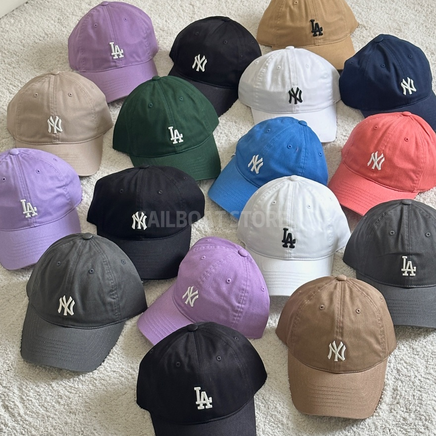 #現貨 韓國MLB 老帽 小logo LA帽/NY帽 17色
