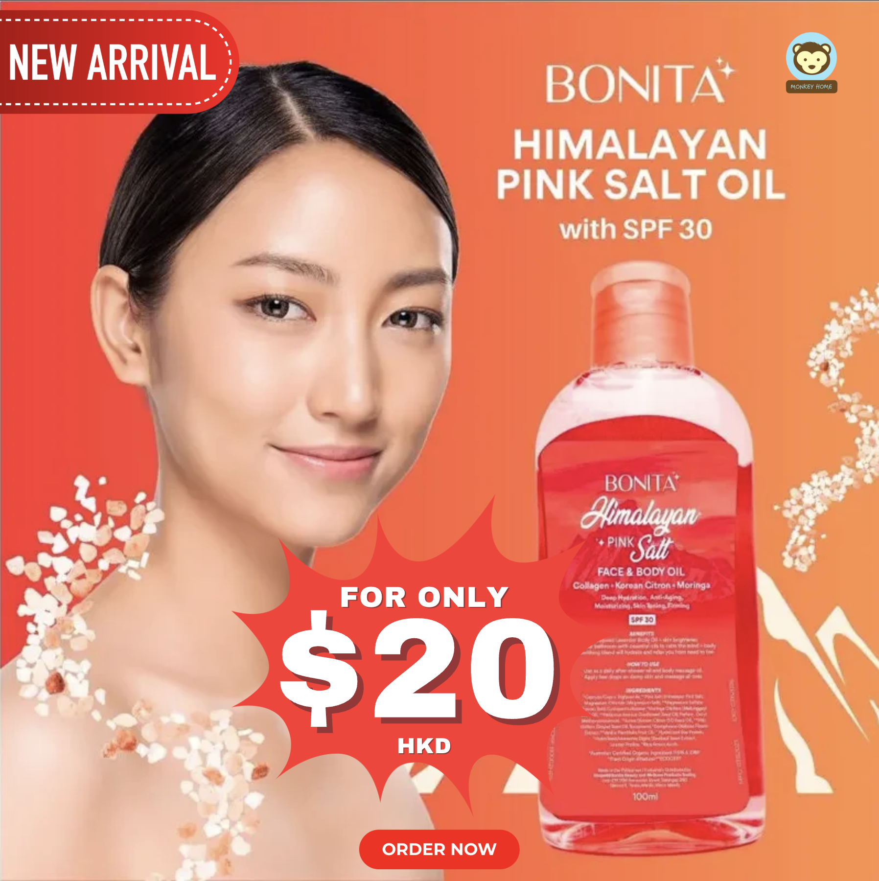 Bonita Himalayan Pink Salt Oil