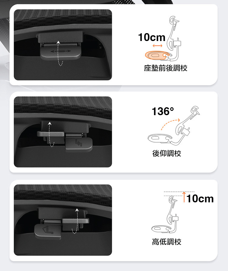 透氣網布椅面材質近照 - NEWTRAL Magic H