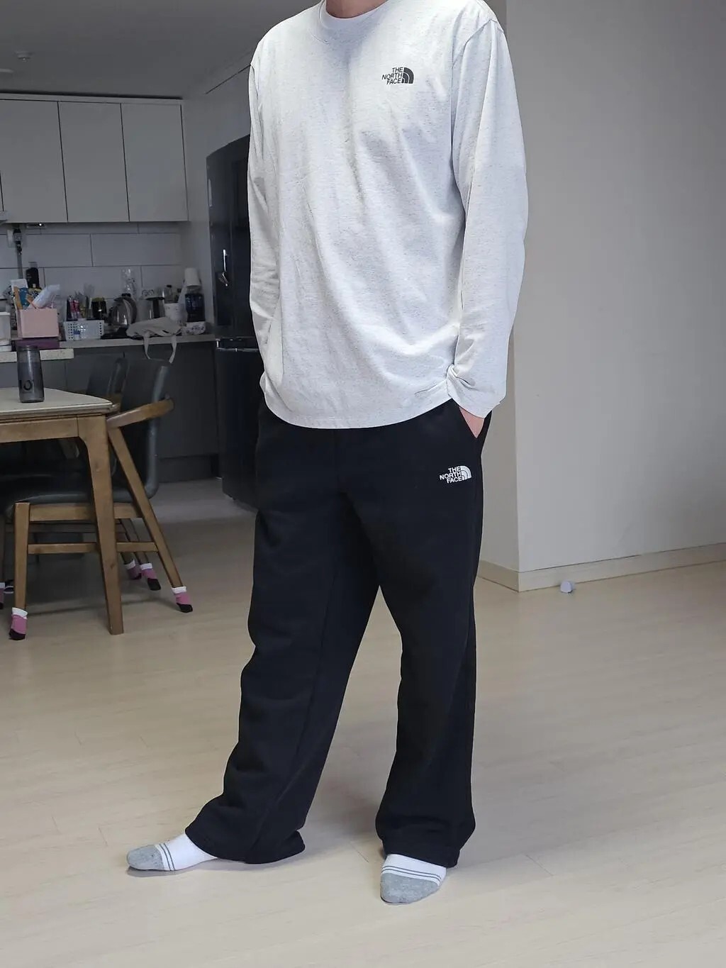 【OWN】The North Face 薄長袖 秋季 涼感 薄款 長袖上衣 不分男女 經典款 白色 黑色 灰色